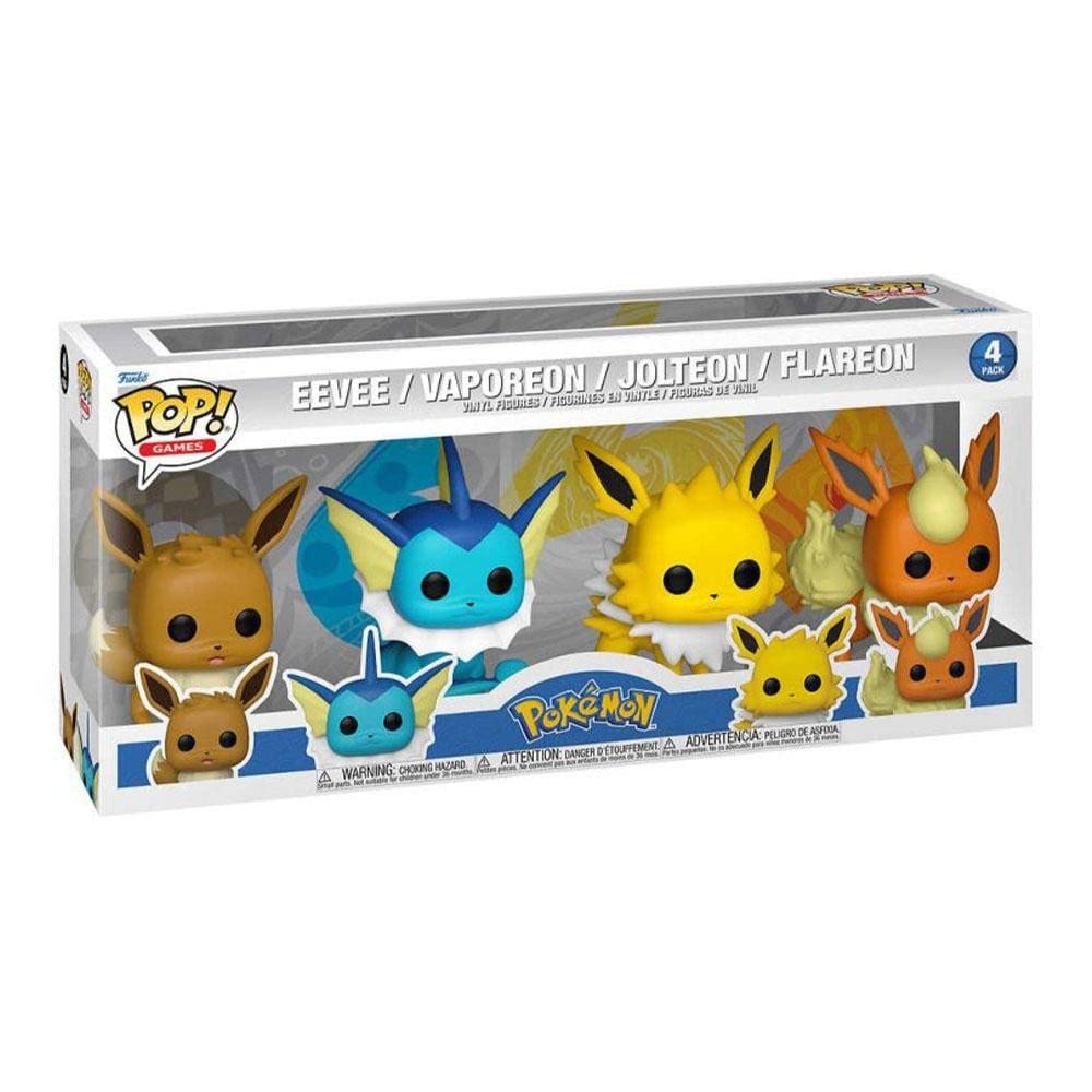 Eevee / Vaporeon / Jolteon / Flareon Funko Pop 4 Pack