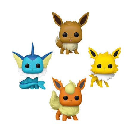 Eevee / Vaporeon / Jolteon / Flareon Funko Pop 4 Pack