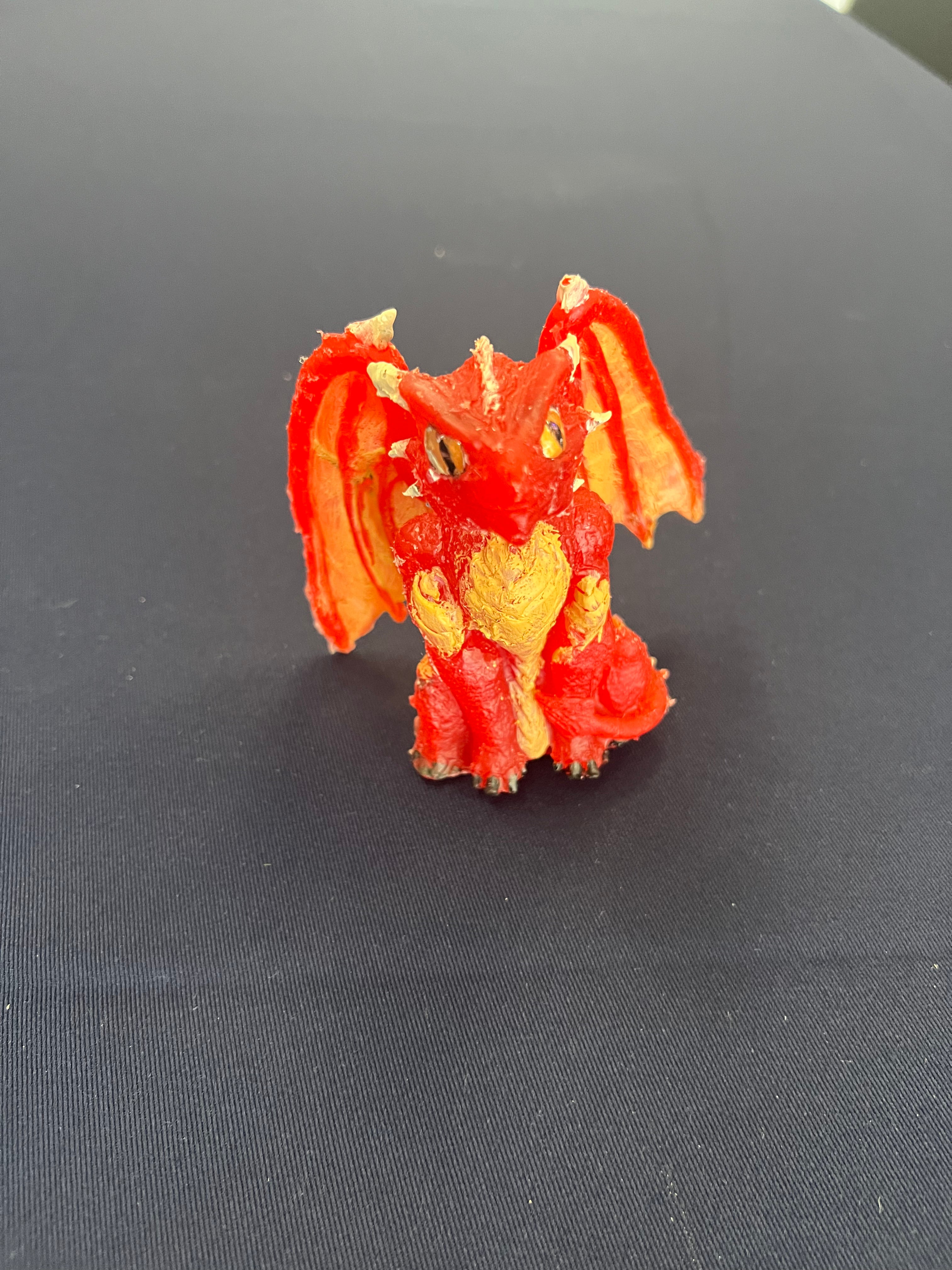 Baby Dragon Figure Dark Orange
