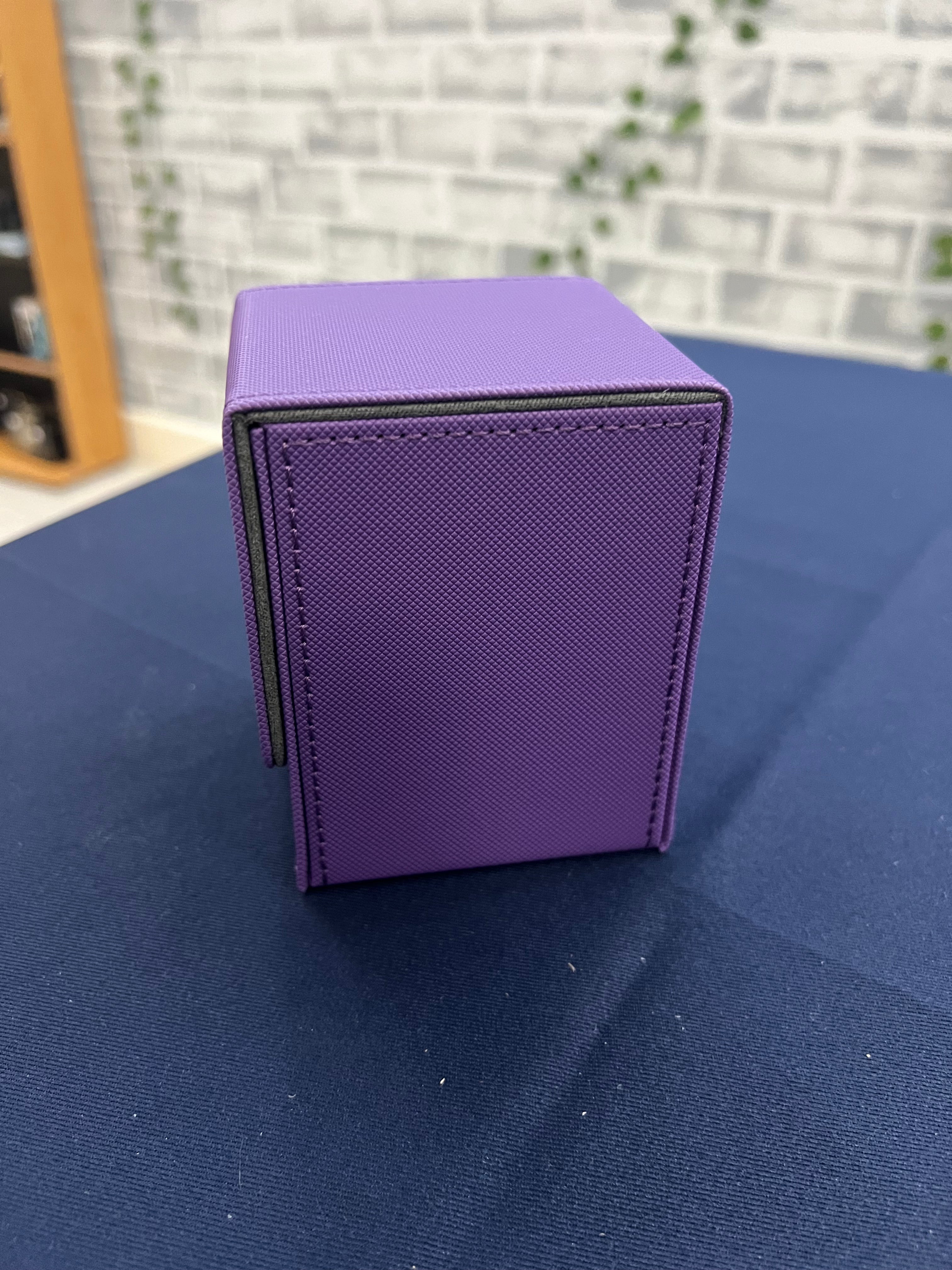 Deck Box Leather Purple