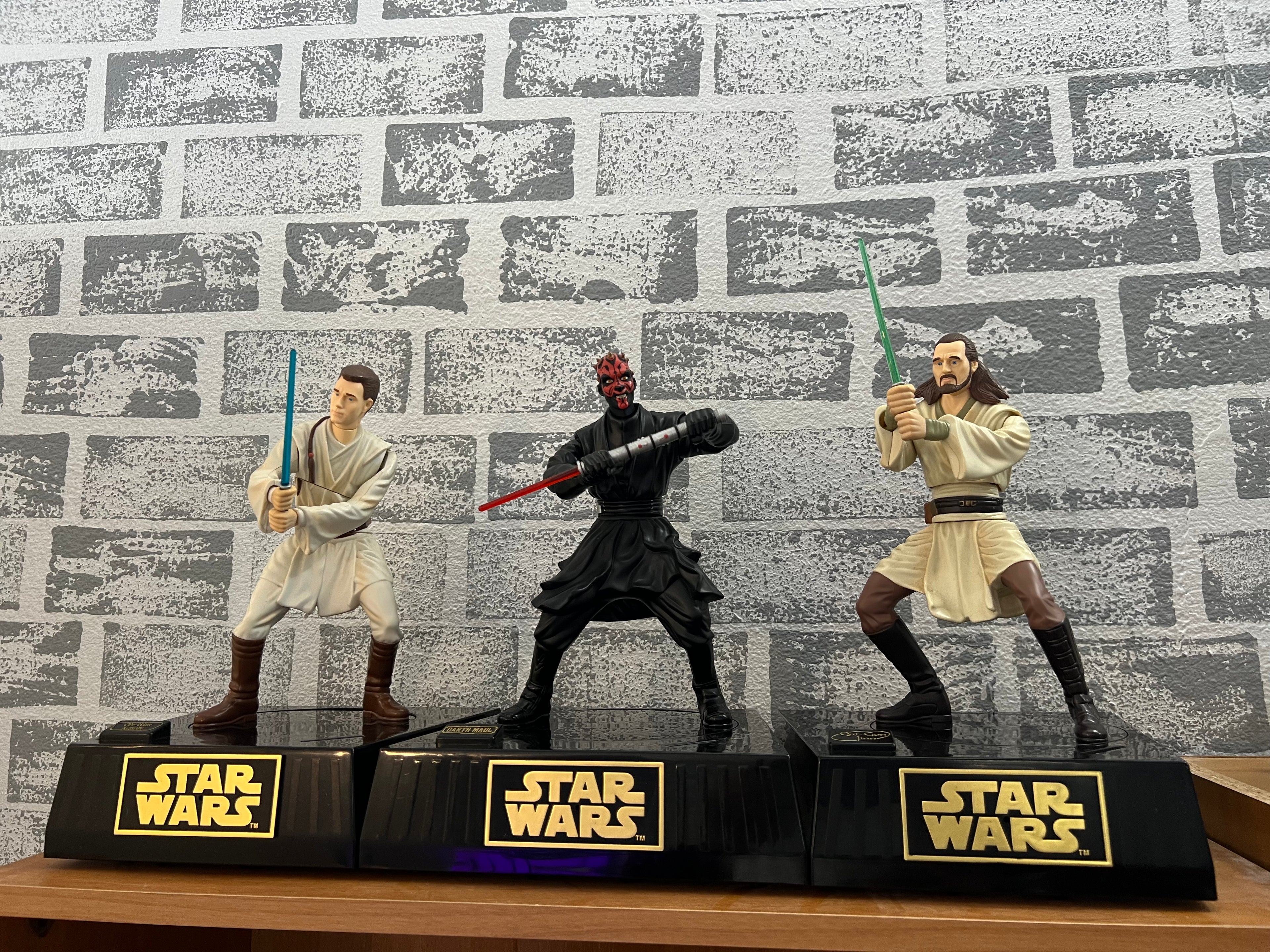 Obi-Wan, Darth Maul, Qui-Gon Interacting Piggy Banks