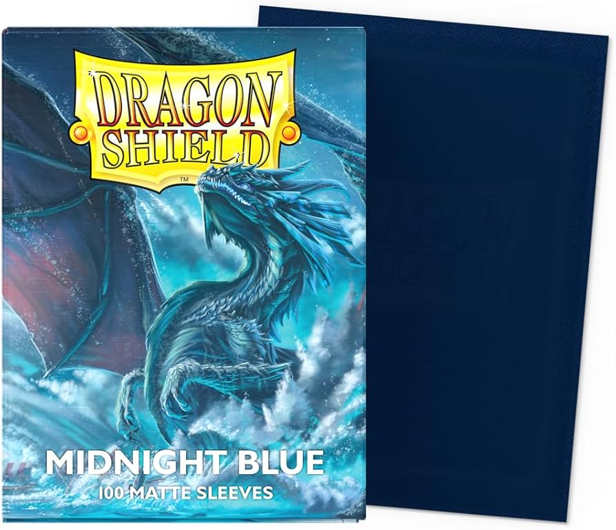 Dragon Shield Midnight Blue Matte: 100 Standard Size Card Sleeves