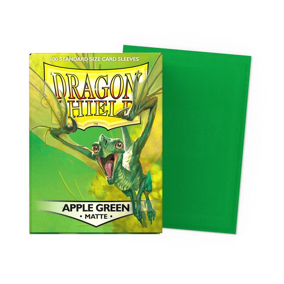 Dragon Shield Apple Green Matte: 100 Standard Size Card Sleeves