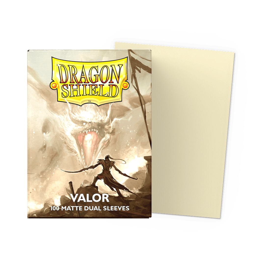 Dragon Shield Valor Matte Dual: 100 Standard Size Card Sleeves