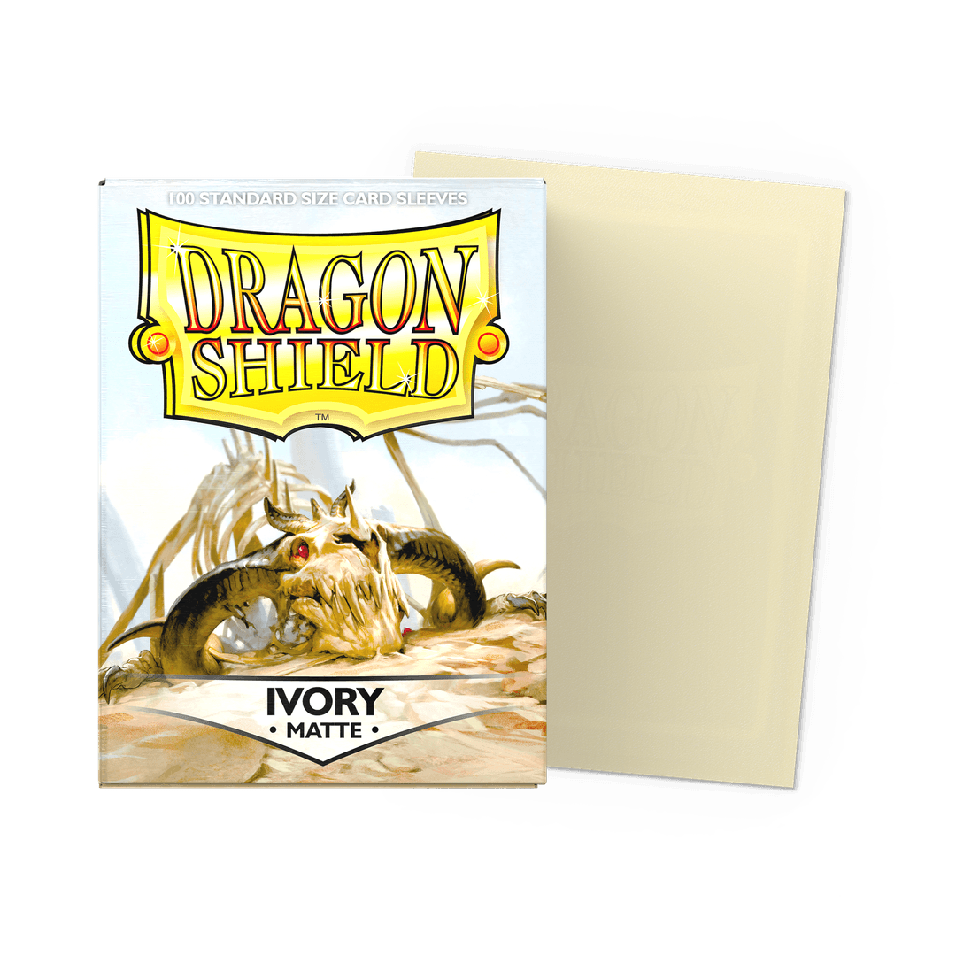 Dragon Shield Ivory Matte: 100 Standard Size Card Sleeves