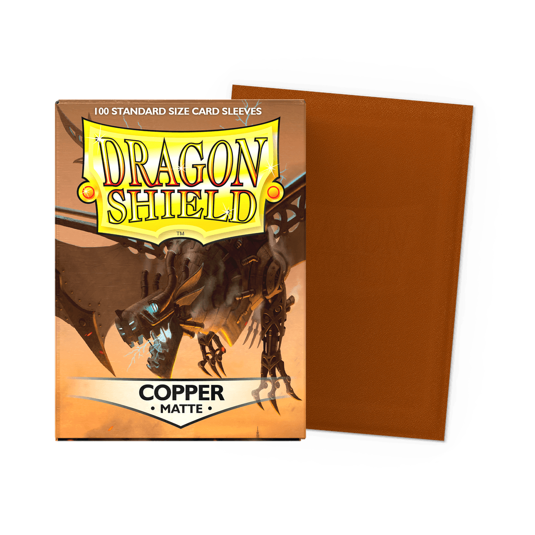 Dragon Shield Copper Matte: 100 Standard Size Card Sleeves