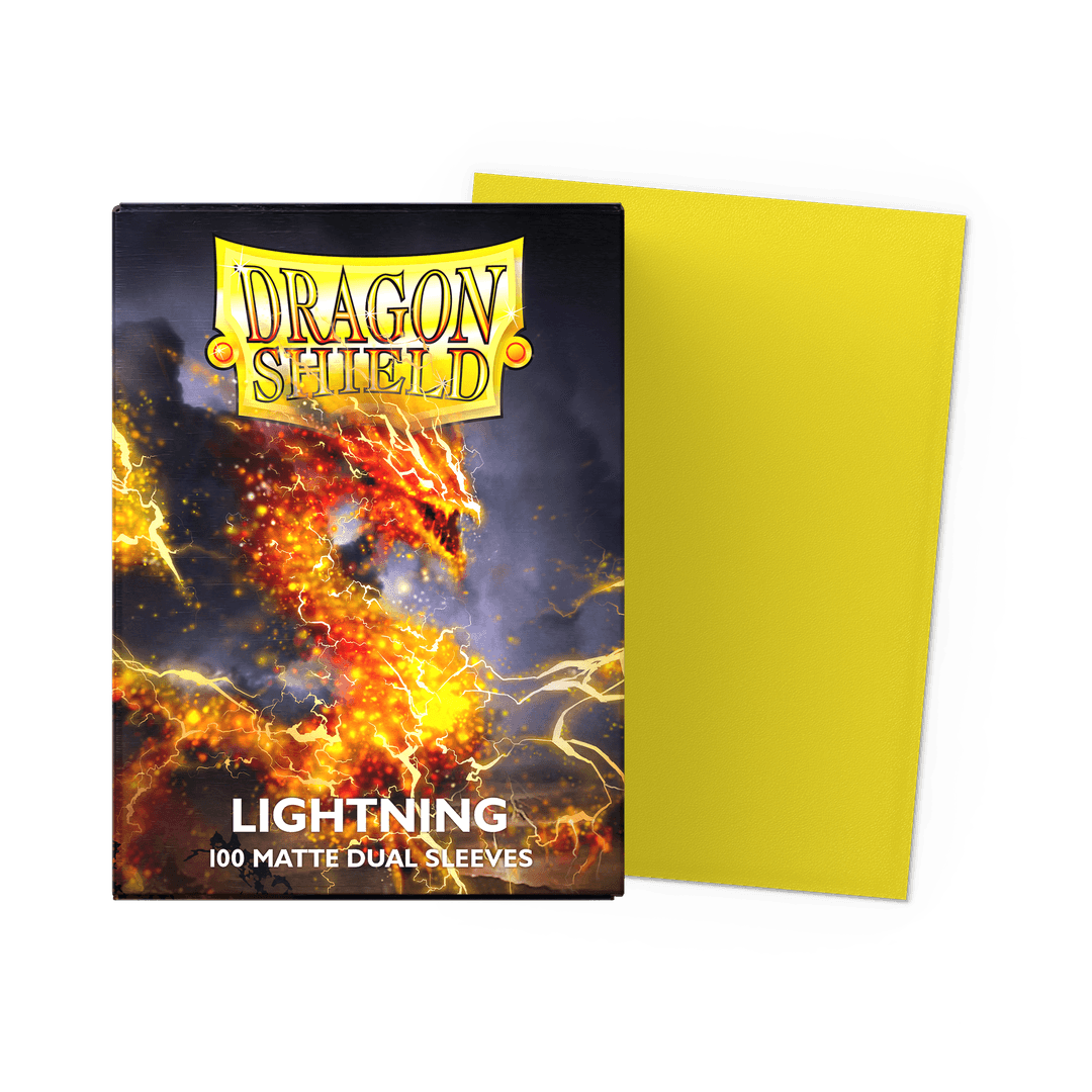 Dragon Shield Lightning Matte: 100 Standard Size Card Sleeves