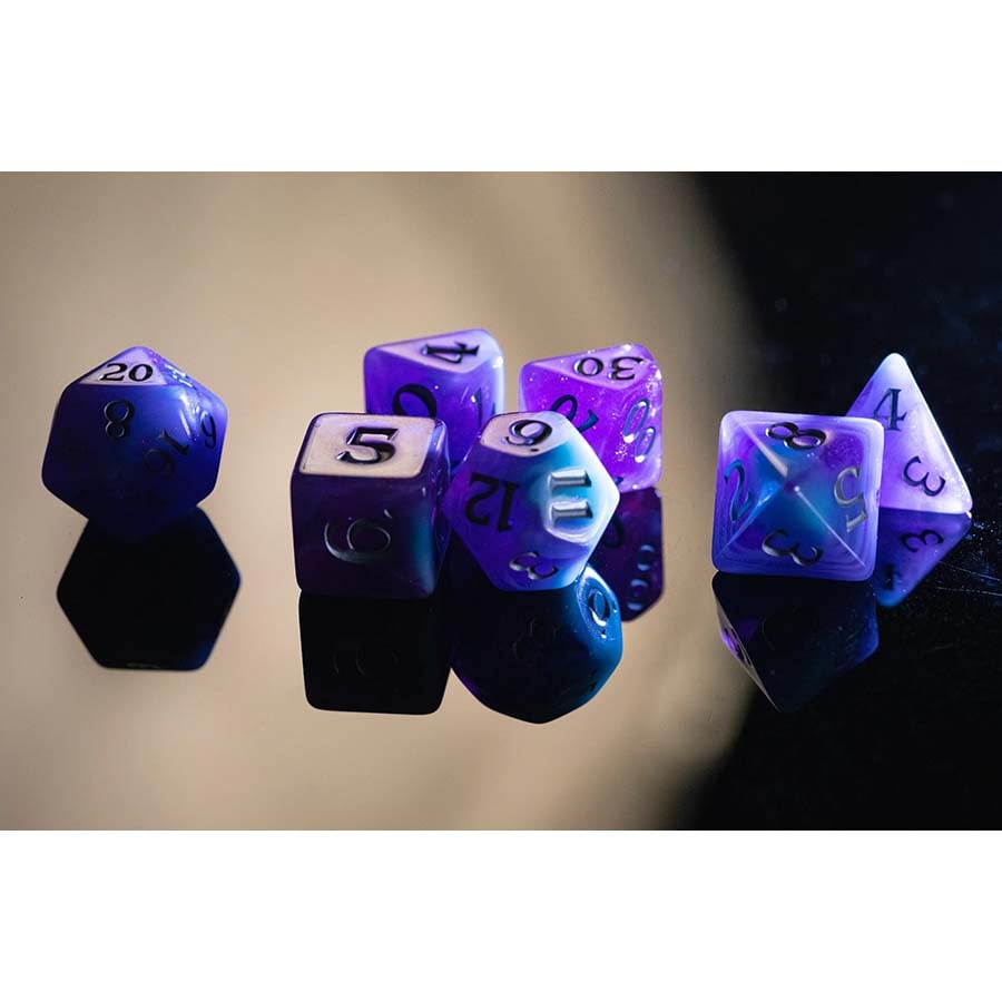 STUDIO WOE: BARON SMELLY BONES SCENTED DICE: ARCANE VAPORS 7CT POLYHEDRAL SET