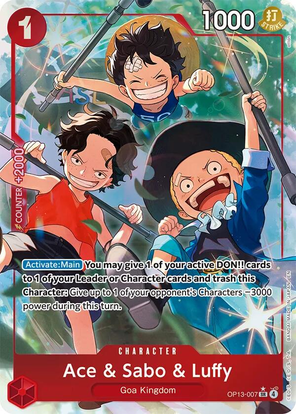 One Piece: Ace & Sabo & Luffy: #OP13-007