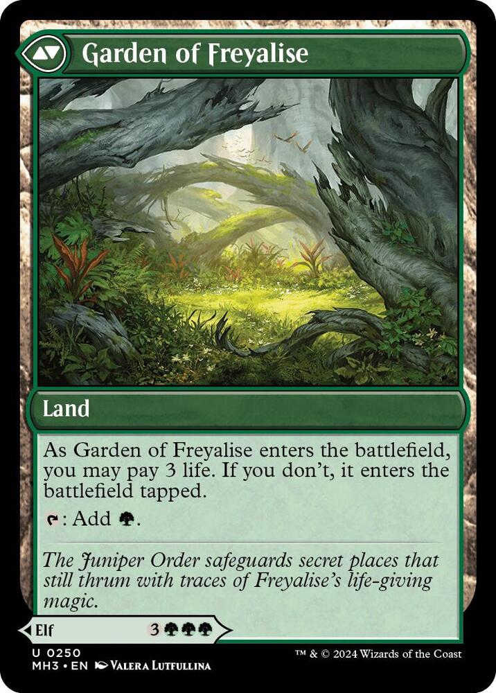 MTG: Disciple of Freyalise // Garden of Freyalise: #250