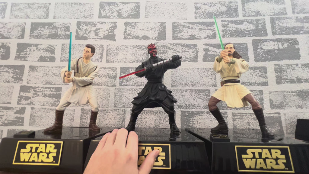 Obi-Wan, Darth Maul, Qui-Gon Interacting Piggy Banks